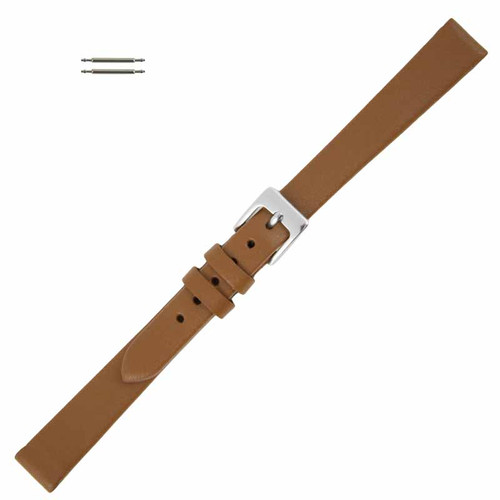 Tan Leather Watch Band 12mm Smooth Calf 7 1/2 Inch Length