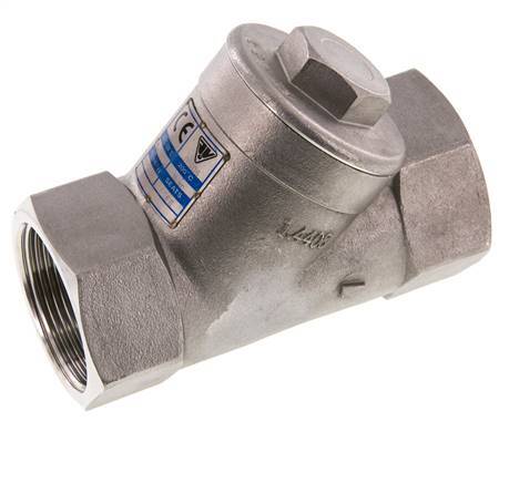 G1-1/2'' Stainless Steel 316 Y Check Valve PTFE 0.4/0.8-40bar - CLYS