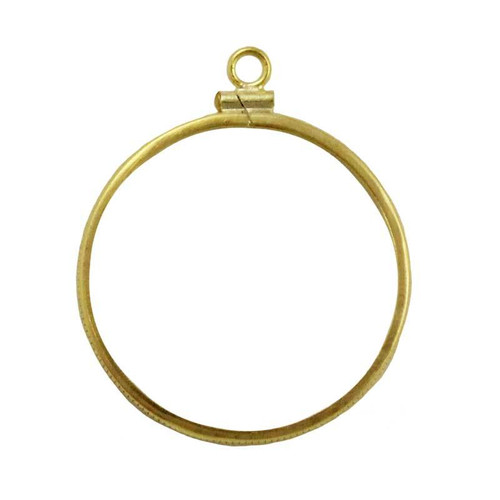 Coin Bezel Canadian Half Dollar 2000 to Present Yellow Gold Filled Coin Edge Coin Frame Pendant