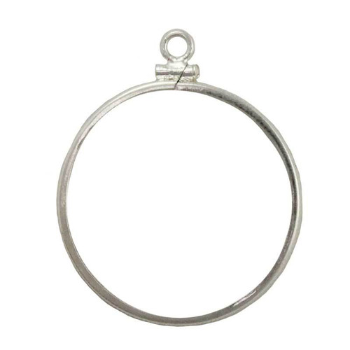 Coin Bezel 13 mm Gold Dollar Sterling Silver Coin Edge Coin Frame Pendant