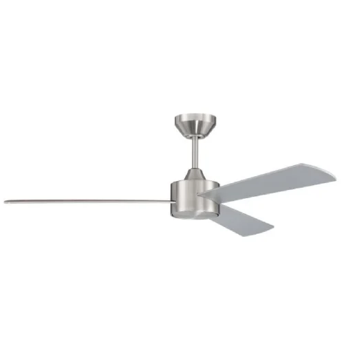 Craftmade 52-in 32W Provision Ceiling Fan w/o Bulb, 6-Speed, 3-Blade, Nickel