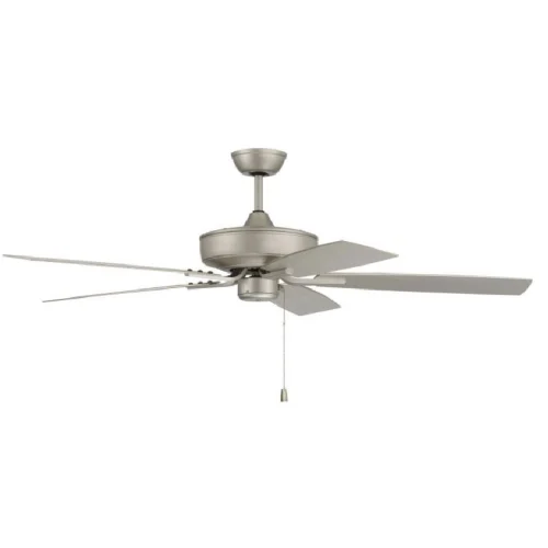 Craftmade 52-in 64W Outdoor Pro Plus 52 Ceiling Fan, 3-Speed, 5-Blade, Nickel