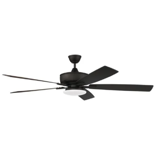Craftmade 60-in 79W Super Pro 112 Ceiling Fan, 3-Speed, 5-Blade, Espresso/Walnut