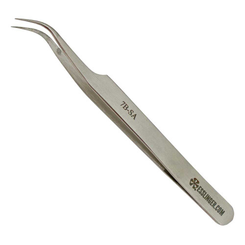 Non Magnetic #7B Serrated Tips Stainless Steel Tweezers