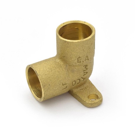 1/2" (C x C) Cast Brass Drop Ear Elbow, Lead-Free