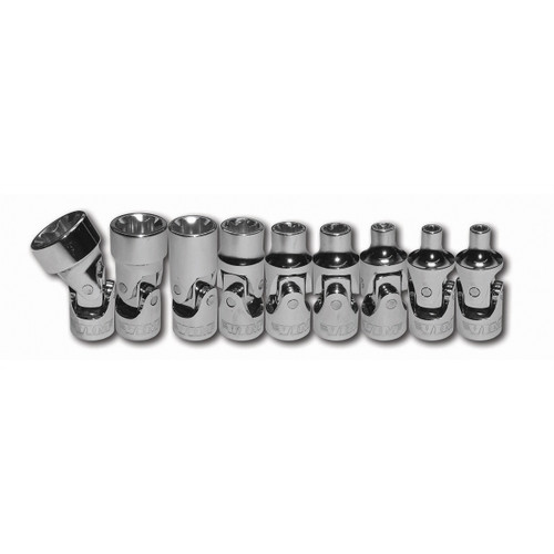 Durston Manufacturing Co UJET400 Universal Joint E-Torx 1/4 in. Drive Set- 9 Pie