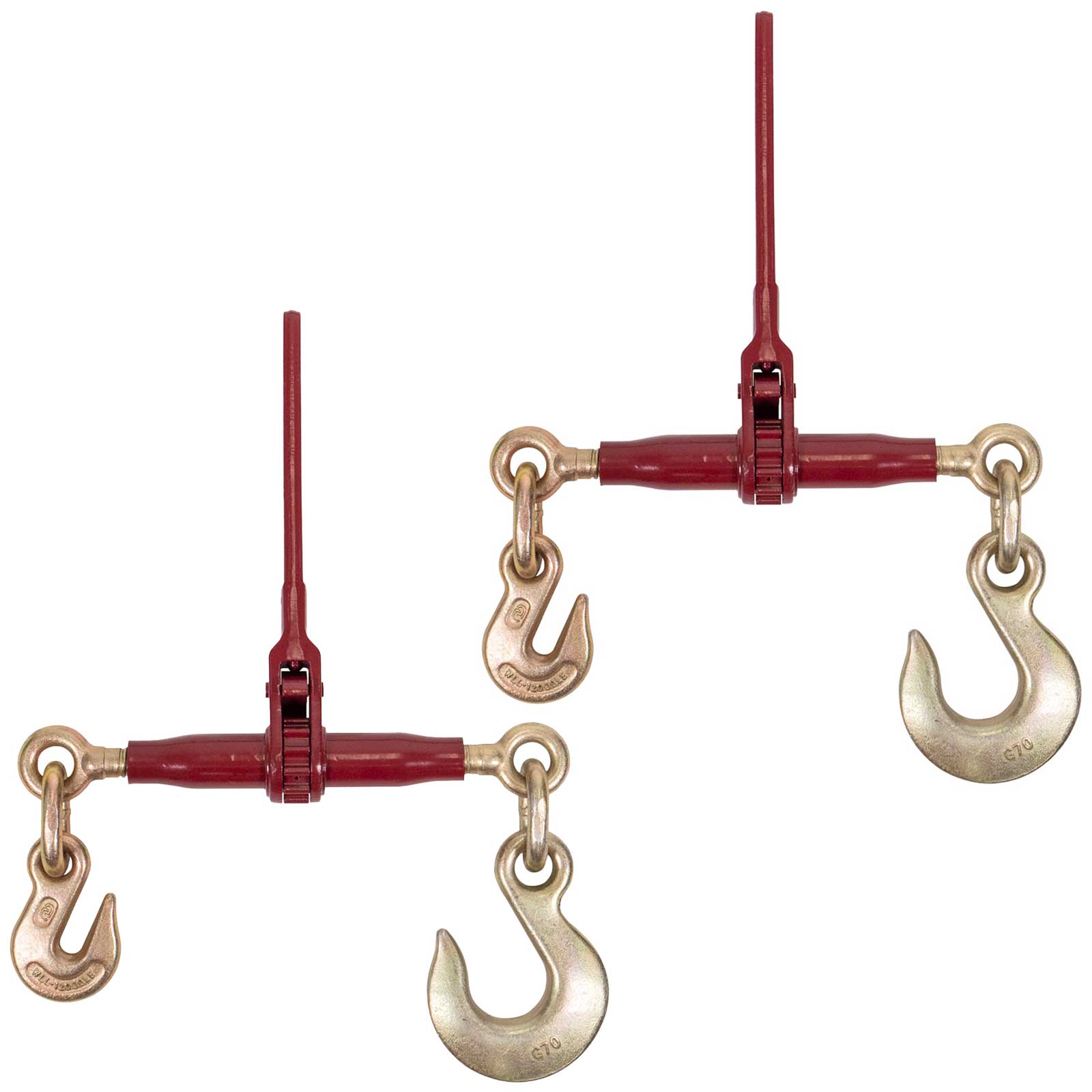 1/2" Grab Hook & 5/8" Slip Hook Durabilt Pro-Bind Ratchet Binder - 2-Pack