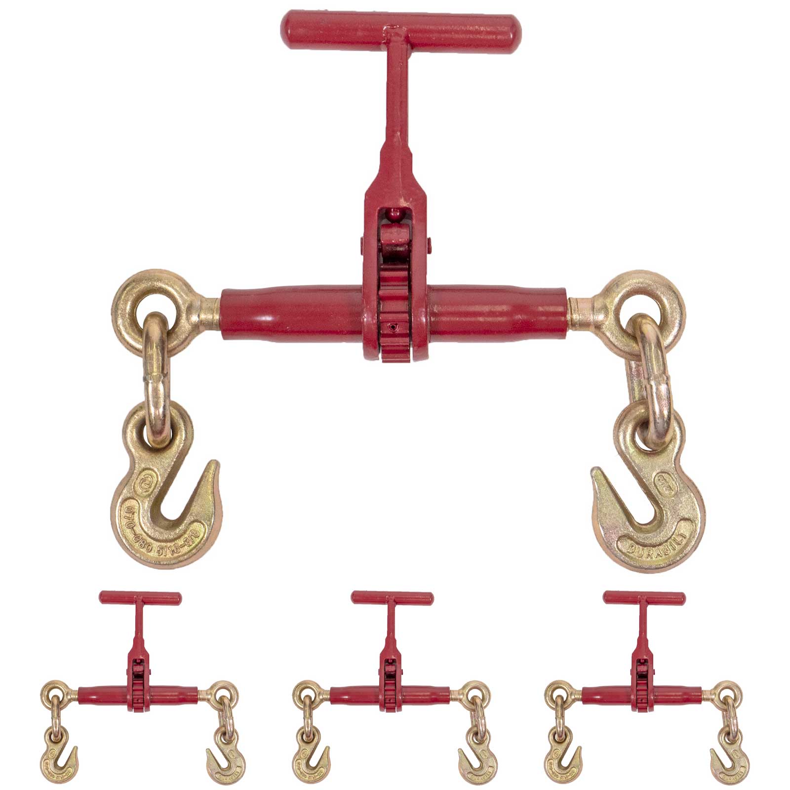 5/16" - 3/8" Durabilt T-Handle Ratchet Binder - 4-Pack