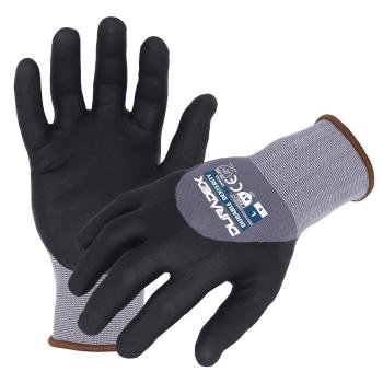 Azusa Safety Dura-Dex 15 Gauge Gray Nylon/Spandex Blended Work Gloves with Dura Foam Nitrile/Polyurethane 3/4 CoatingXL