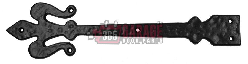 Malleable Iron 16″ Fleur-De-Lis Hinge Decorative Garage Door Hardware