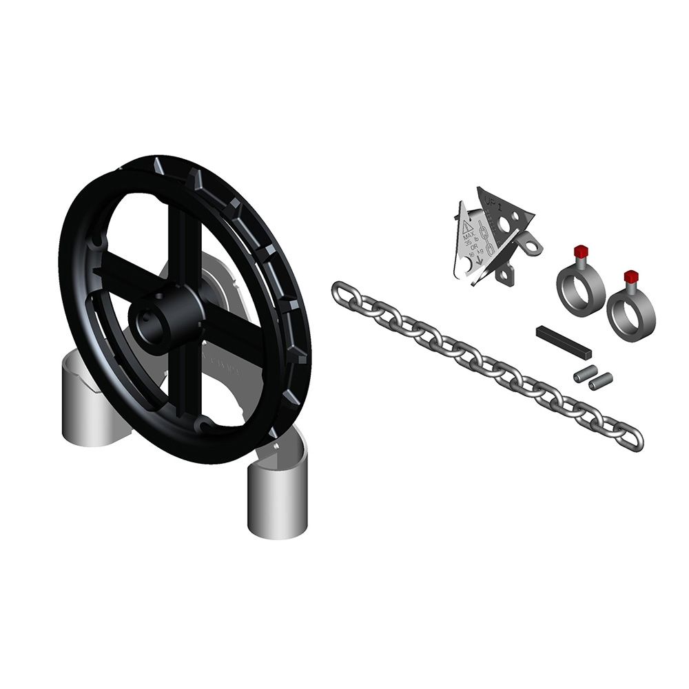 Garage Door Chain Hoist Model 2000D Direct Drive 5 3/8 Inch Offset (1 Inch Shaft)