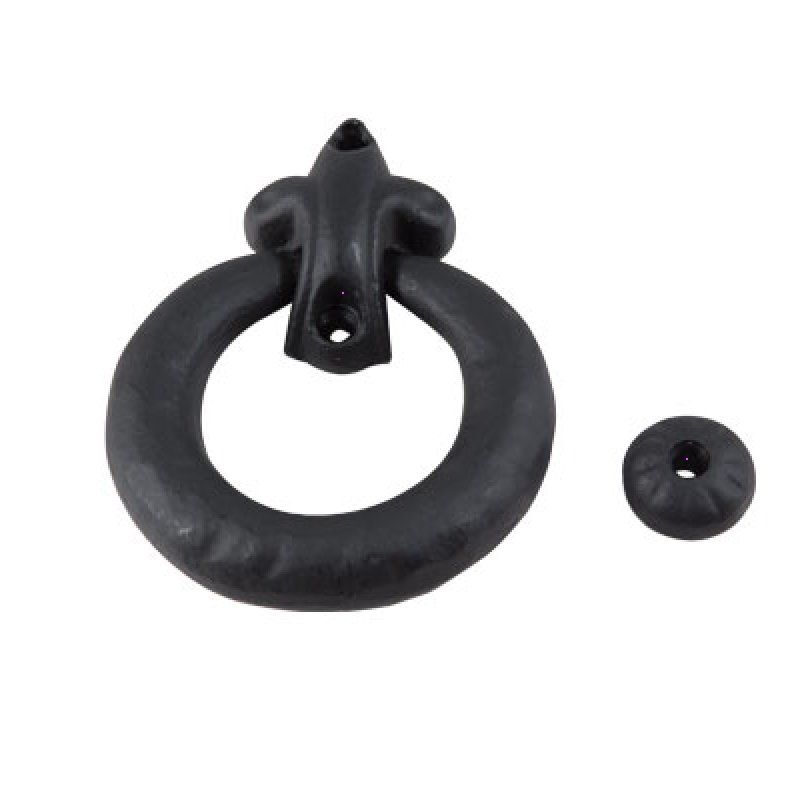 Garage Door Decorative Hardware Fleur De Lis Door Knocker - Black