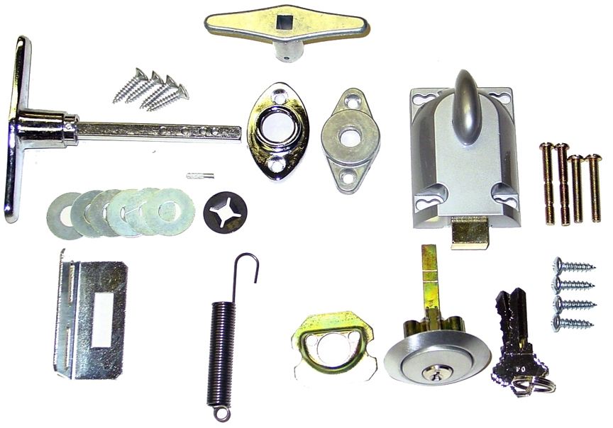 Garage Door Lock Cylinder & T Handle Kit