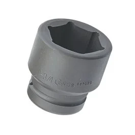 Genius Tools Impact Socket 2-7/16 Inch Size 1 Inch Drive Heavy-Duty CR-Mo Steel Durable Construction – 867078