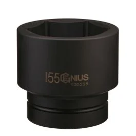 Genius Tools Impact Socket 2-7/16 Inch Size 2-1/2 Inch Drive Heavy-Duty CR-Mo Steel Jumbo Design – 920778