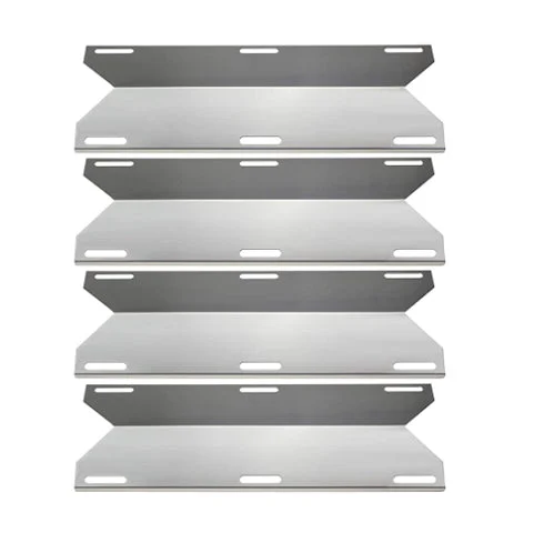 Grill Heat Plates fits Jenn-Air 730-0337, 730-0339, 730-0511, 730-0512, 740-0338, 750-0338 3 4 Burner Grills, 4 Pcs Parts 17 3/4” x 6 3/8”
