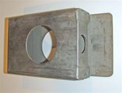 LH102STD 1-1/2 widesingle hole weldable lock box