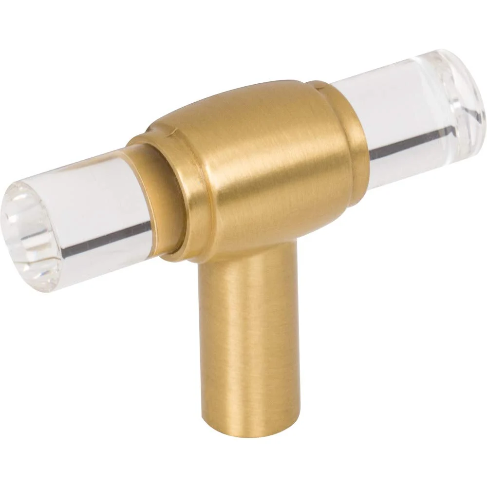 Jeffrey Alexander 775L-BG 2″ Brushed Gold Carmen Cabinet “T” Knob