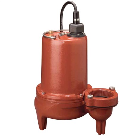 Manual High Head Sewage Pump, 25' cord, 1 HP, 3" Discharge, 208/230V