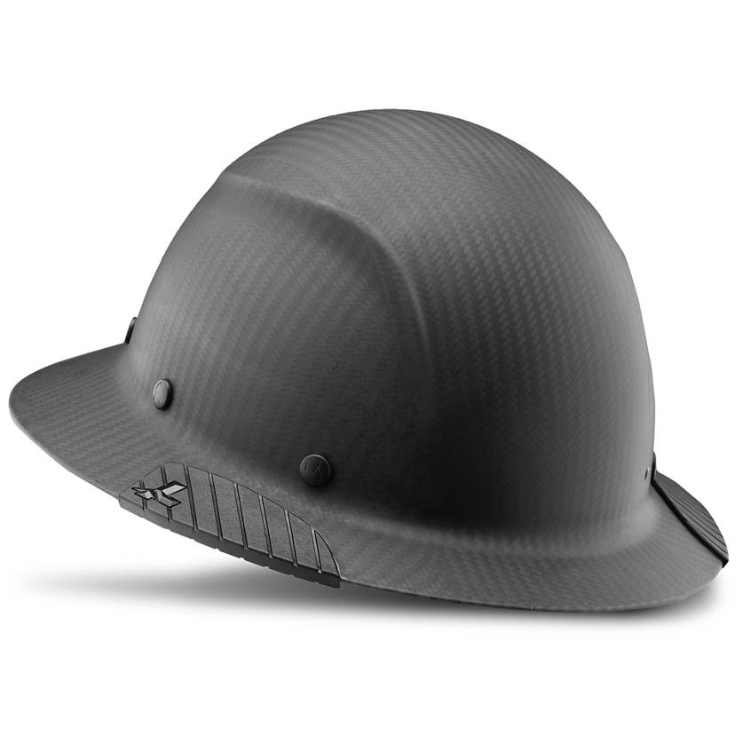 Lift Safety HDFM-17KG Dax Carbon Fiber Full Brim Hard Hat- Matte Black