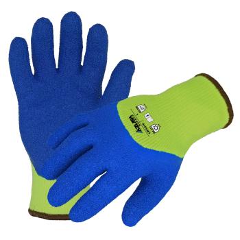 Azusa Safety Hi-Vis Acrylic Winter Gloves with 3/4 Crinkle Latex CoatingM