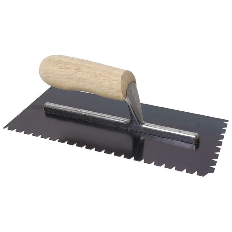 Marshalltown 15865 Blue Steel Notched Trowel - 11" x 4 1/2"