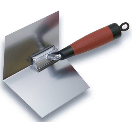 Marshalltown 24D Thin Coat Inside Corner Trowel with DuraSoft Handle - 5" X 3 3/4"