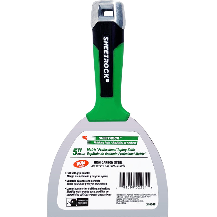USG Sheetrock Tools 5” Matrix Carbon Steel Drywall Joint Knife