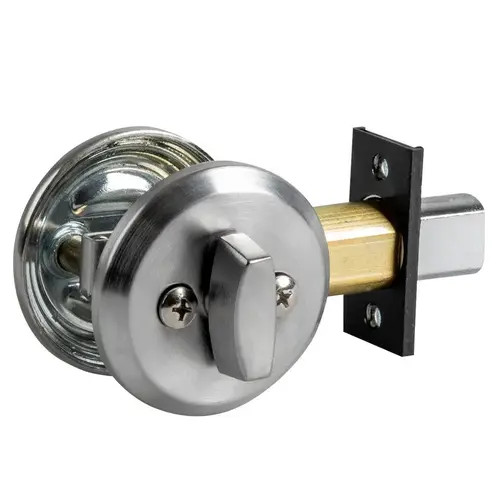 Yale D141 606Click To CopyD100 Series Single Cylinder Deadbolt C Keyway 30256 Latch 10094 Strike Satin Brass Finish
