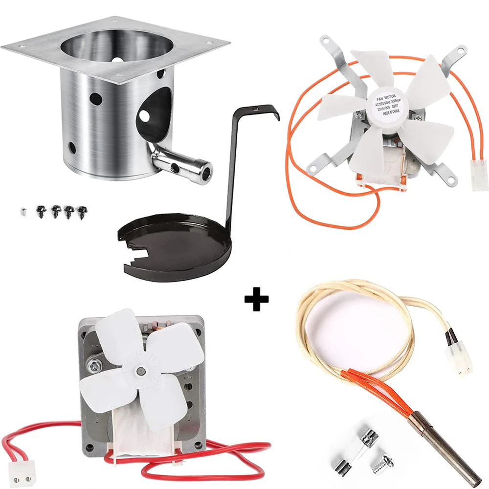Parts Kit for Traeger Timberline 1300 AC TFB01WLB-E Pellet Grill, Fire Burn Pot+Hot Rod Ignitor+Auger Motor and Induction Fan Kit