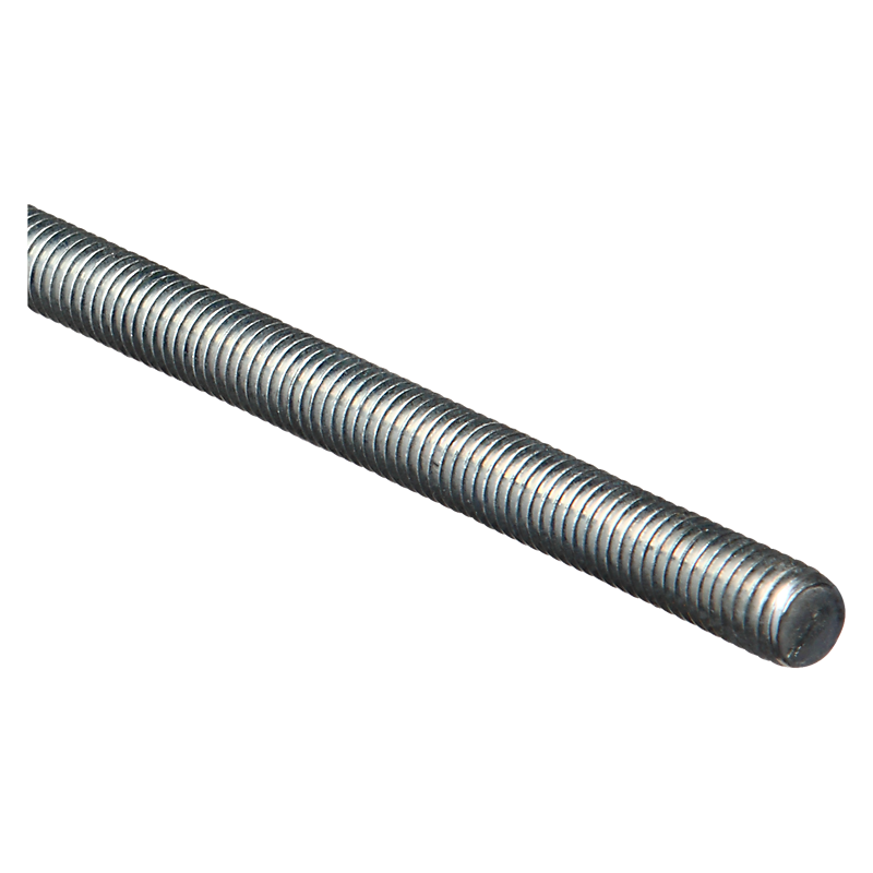 National Hardware Steel Threaded Rods Coarse Thread 7/16"-14 x7 2", Zinc Plated