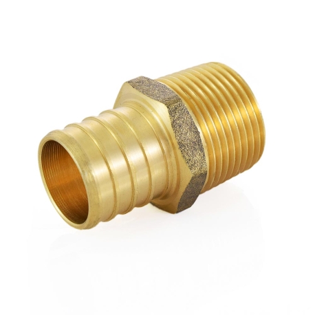 1" PEX x 3/4" Male Threaded Adapter (Lead-Free)