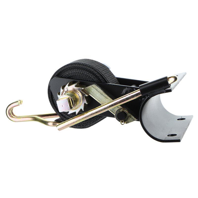 Rack Strap W/Curved Mt For 1-7/8 Round Pipe Black 2 Pack