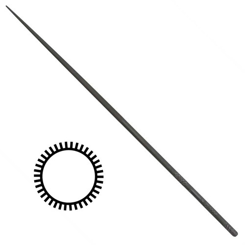 Swiss Vallorbe Needle File Round 16cm Length Cut 4