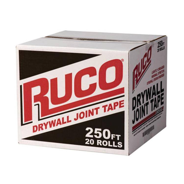 Ruco Drywall Joint Tape 2-1/6” x 250' Carton- 20 rolls