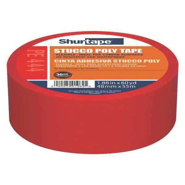 Shurtape 444 UV-Resistant Stucco Red Masking Tape - 48 mm x 55 m