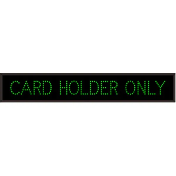Signal-Tech 19345 TCL742G-D893/120-277VAC CARD HOLDER ONLY Outdoor Blank-out LED Direct-view Sign