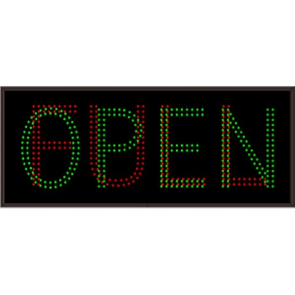 Signal-Tech 19425 TCL1434GR-220DS/120-277VAC OPEN | FULL Outdoor Blank-out LED Direct-view Sign