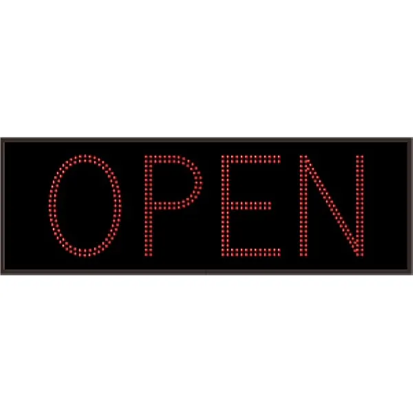Signal-Tech 19563 TCL1442R-180DS/120-277VAC OPEN Outdoor Blank-out LED Direct-view Sign