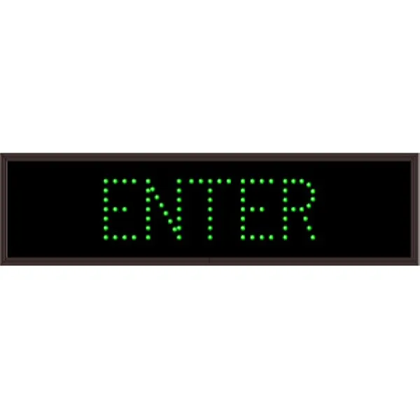 Signal-Tech 19723 TCL726G-185/120-277VAC ENTER Outdoor Blank-out LED Direct-view Sign