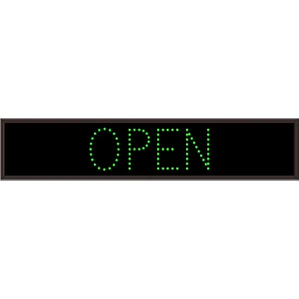 Signal-Tech 20545 TCL734G-180/120-277VAC OPEN Outdoor Blank-out LED Direct-view Sign