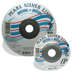 9 x 1/4 x 5/8-11 Silver Line™ AO Depressed Center Wheels, A24S, 10/Box