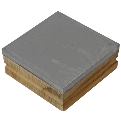 3 Inch Steel Bench Block with Wood Base SALE