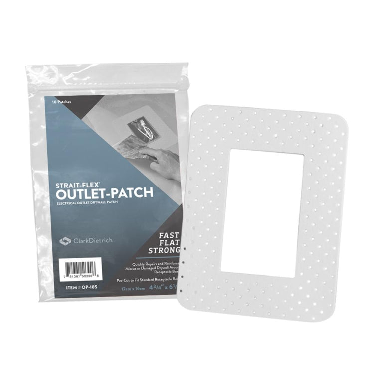 Strait-Flex Outlet Drywall Patch- 10 Pack
