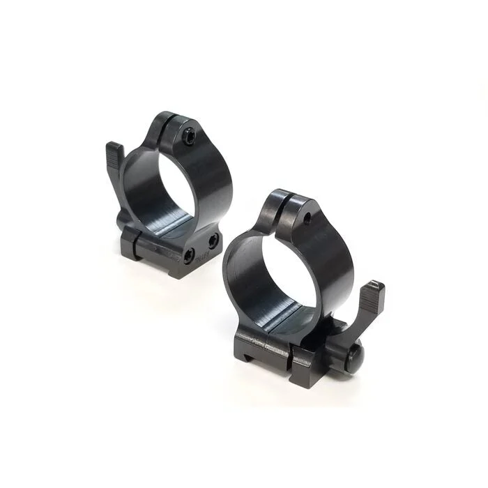 Talley Quick Detachable Scope Rings with Lever Low Height Quick Detachable Ring Black