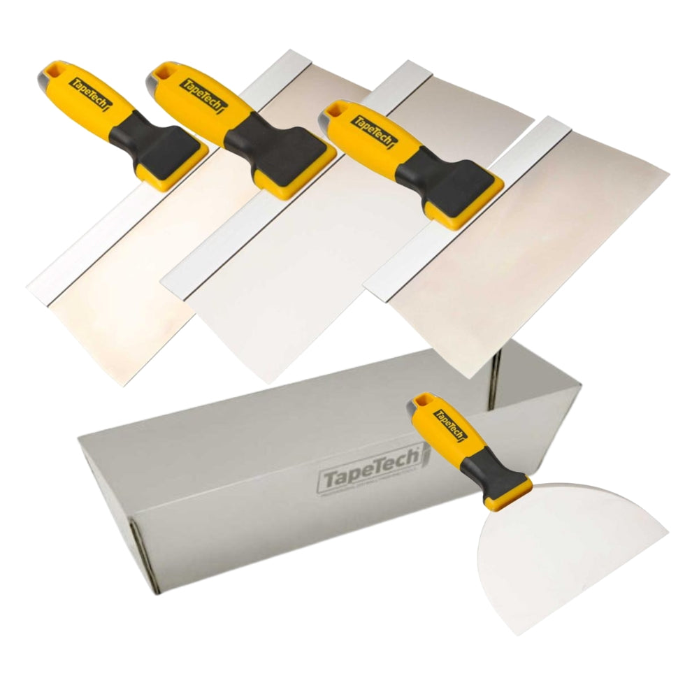TapeTech Stainless Steel Taping Knife Kit with Mud Pan