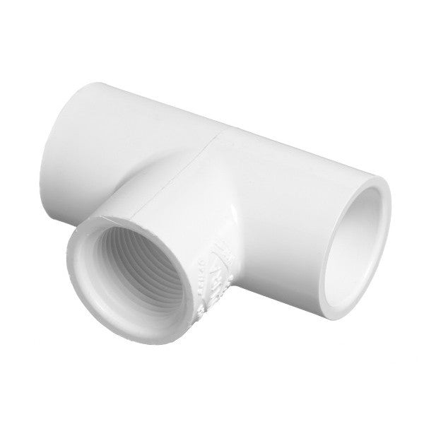 4" Schedule 40 PVC Tee - Socket x Socket x FIPT (402-040)
