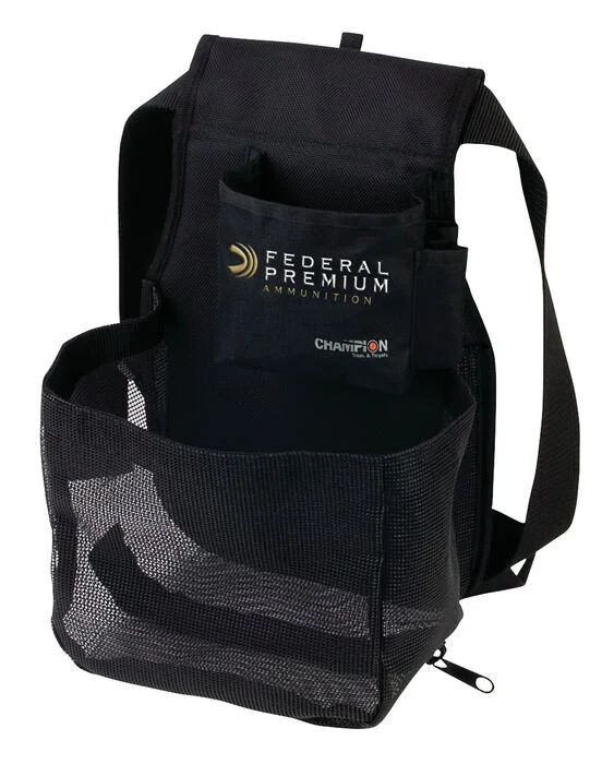 Trapshooting Shotgun Shell Pouch Nylon/Canvas Black