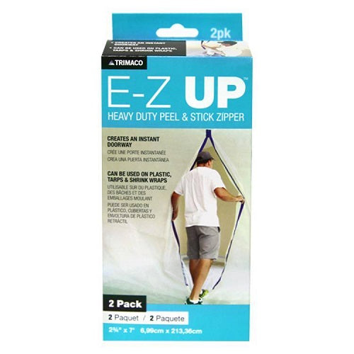 Trimaco E-Z Heavy Duty Peel and Stick Adhesive Zippers