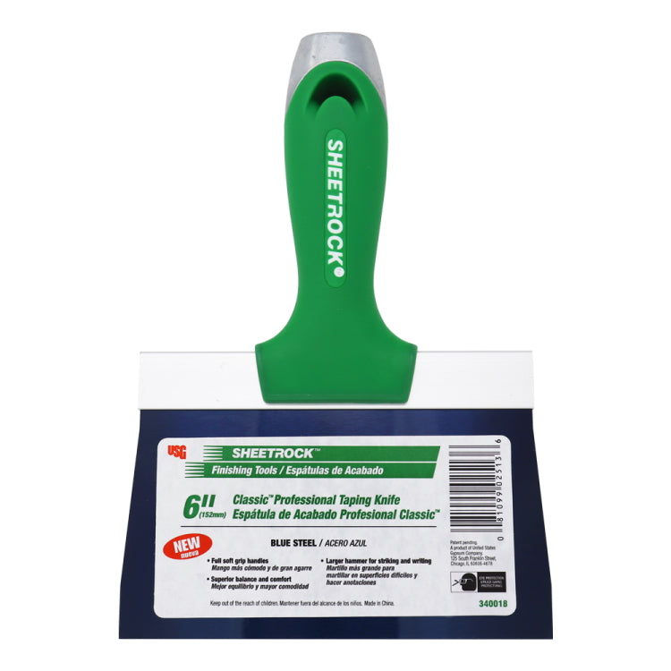 USG Sheetrock Tools Classic Blue Steel Drywall Taping Knives
